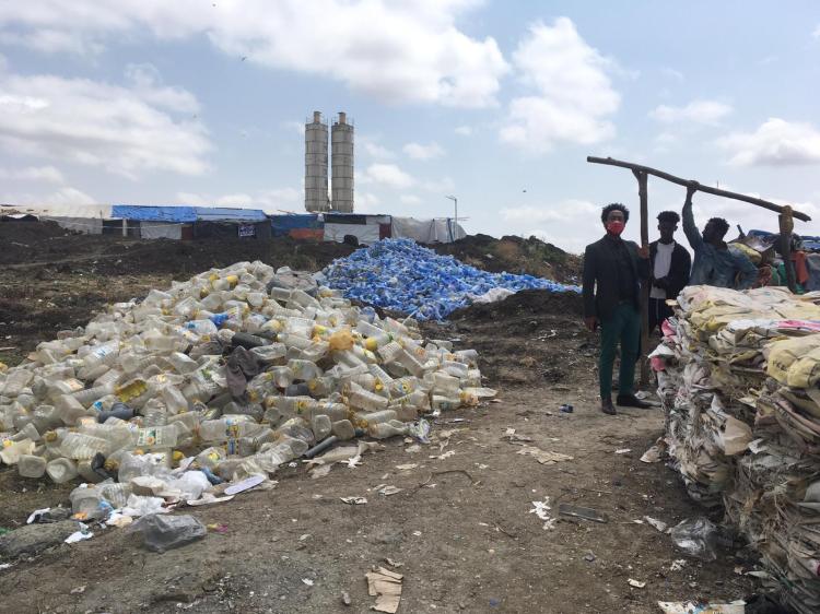 Kunststoffrecycling in Äthiopien